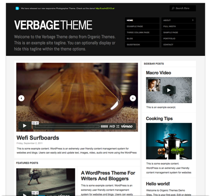 Verbage Theme